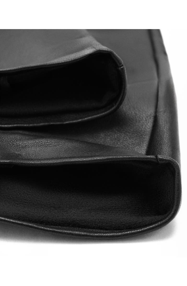 MANGO Long Leather Gloves, Alternate, color, 