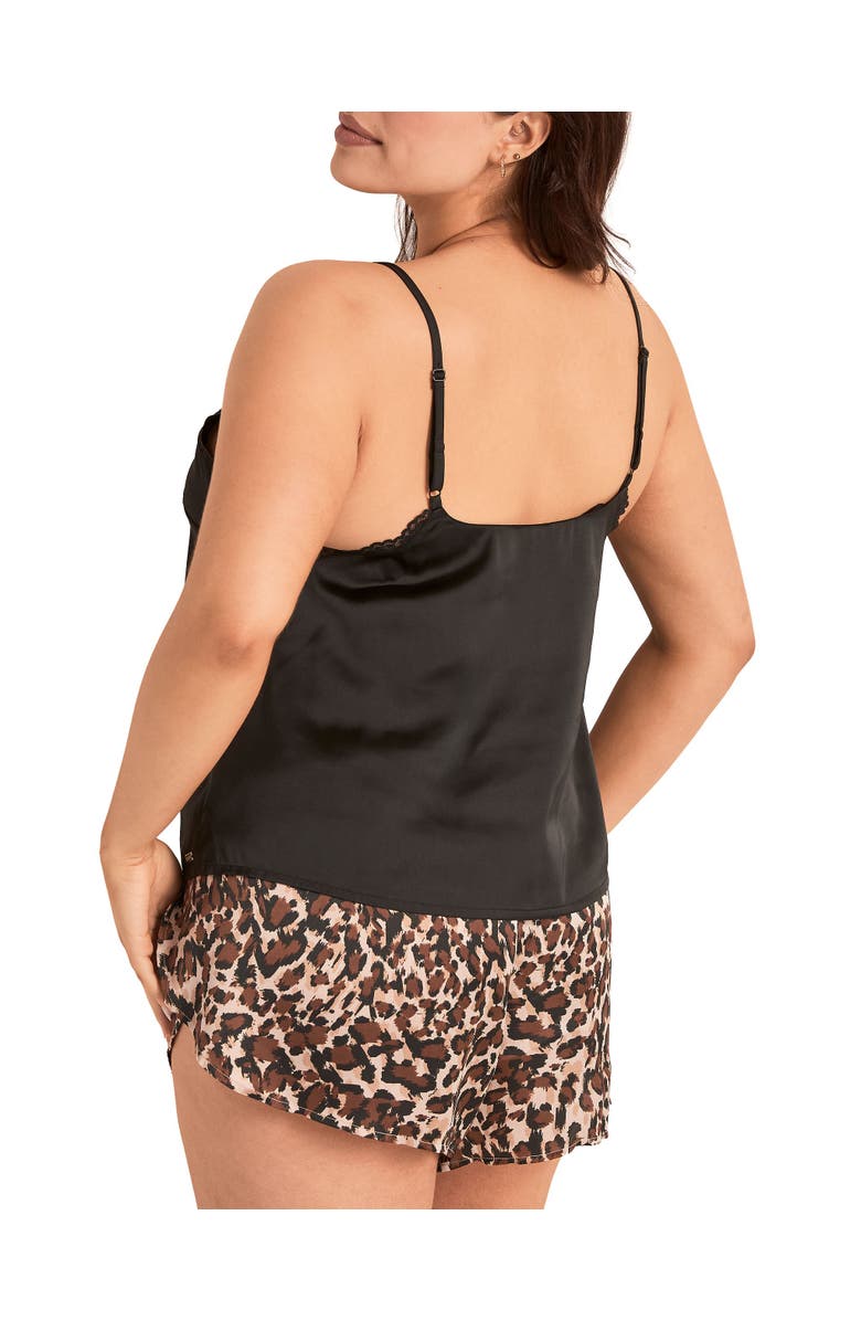 Adore Me Linny Pajama Cami & Shorts Set, Alternate, color, Animal Brown