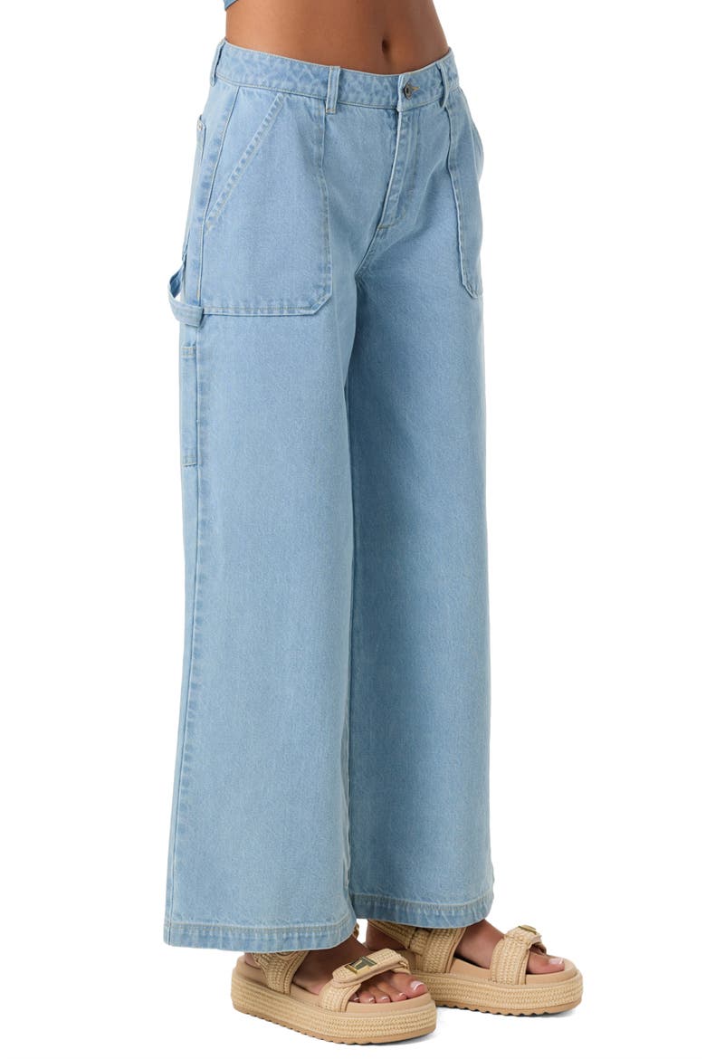 Chandler Wide Leg Jeans, Alternate, color, INDIGO