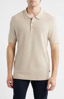 Perry Geo Textured Cotton Polo
