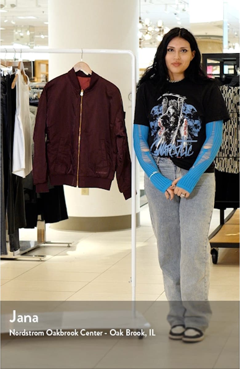 Sportswear Reversible Bomber Jacket, sales video thumbnail