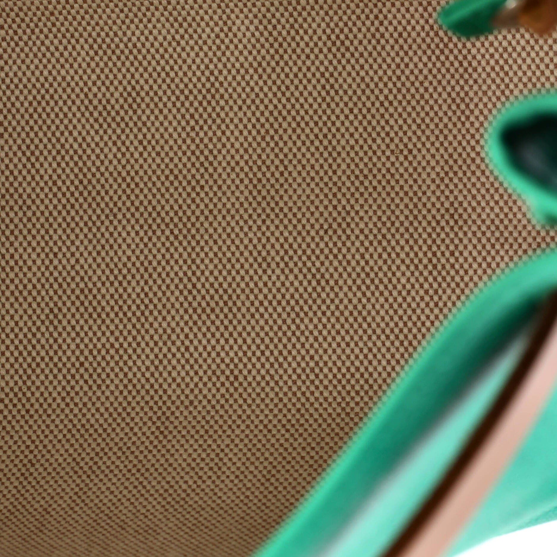 Herbag Zip Berline Vache Canvas and Leather 31, Alternate, color, Green