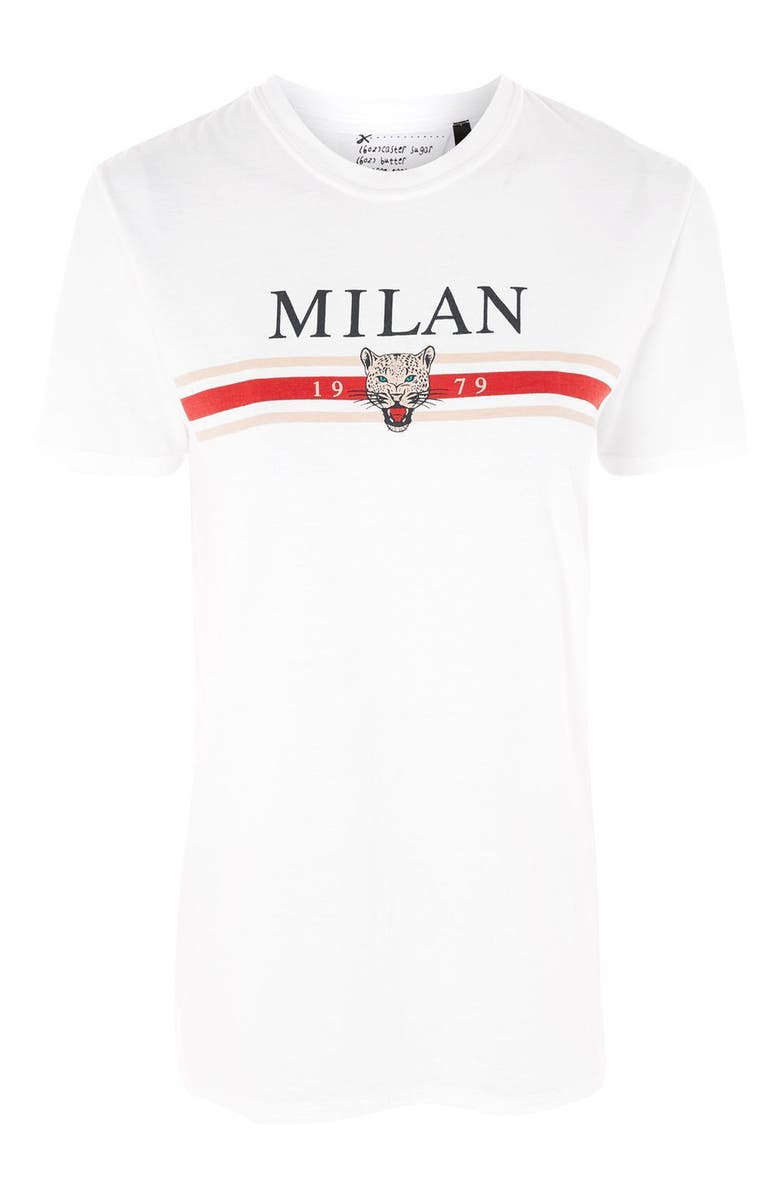 Topshop Milan Graphic Tee, Alternate, color, 