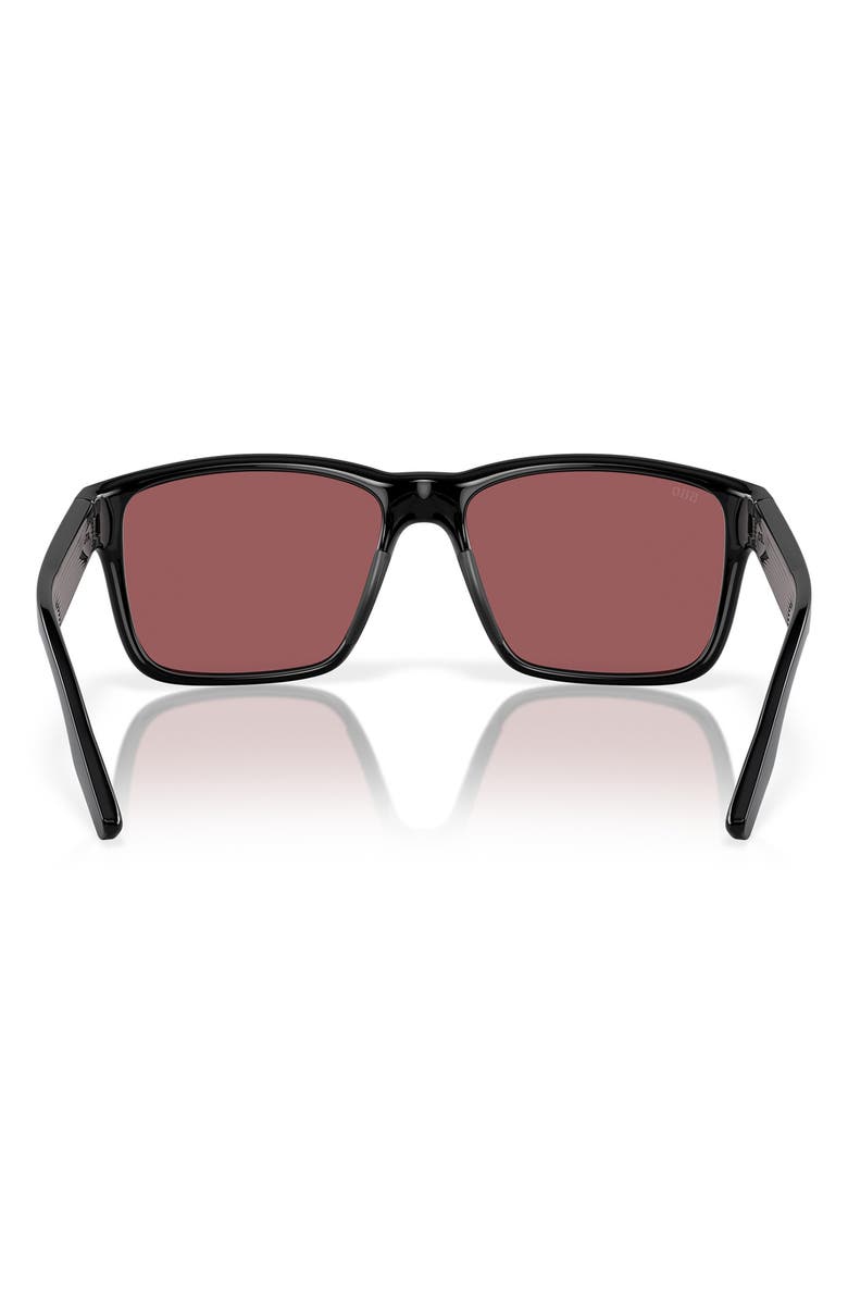 Costa Del Mar Square Polarized Sunglasses, Alternate, color, Black Gold