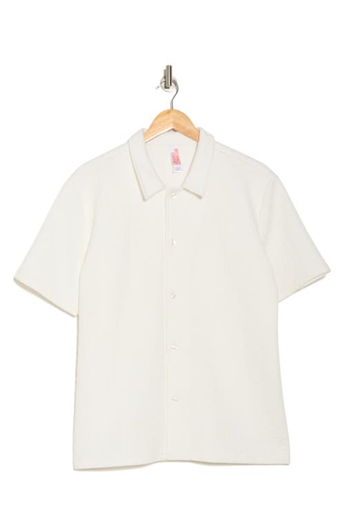 Fleece Factory Geometric Jacquard Button-up Shirt