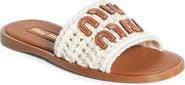 Miu Miu Crochet Slide Sandal