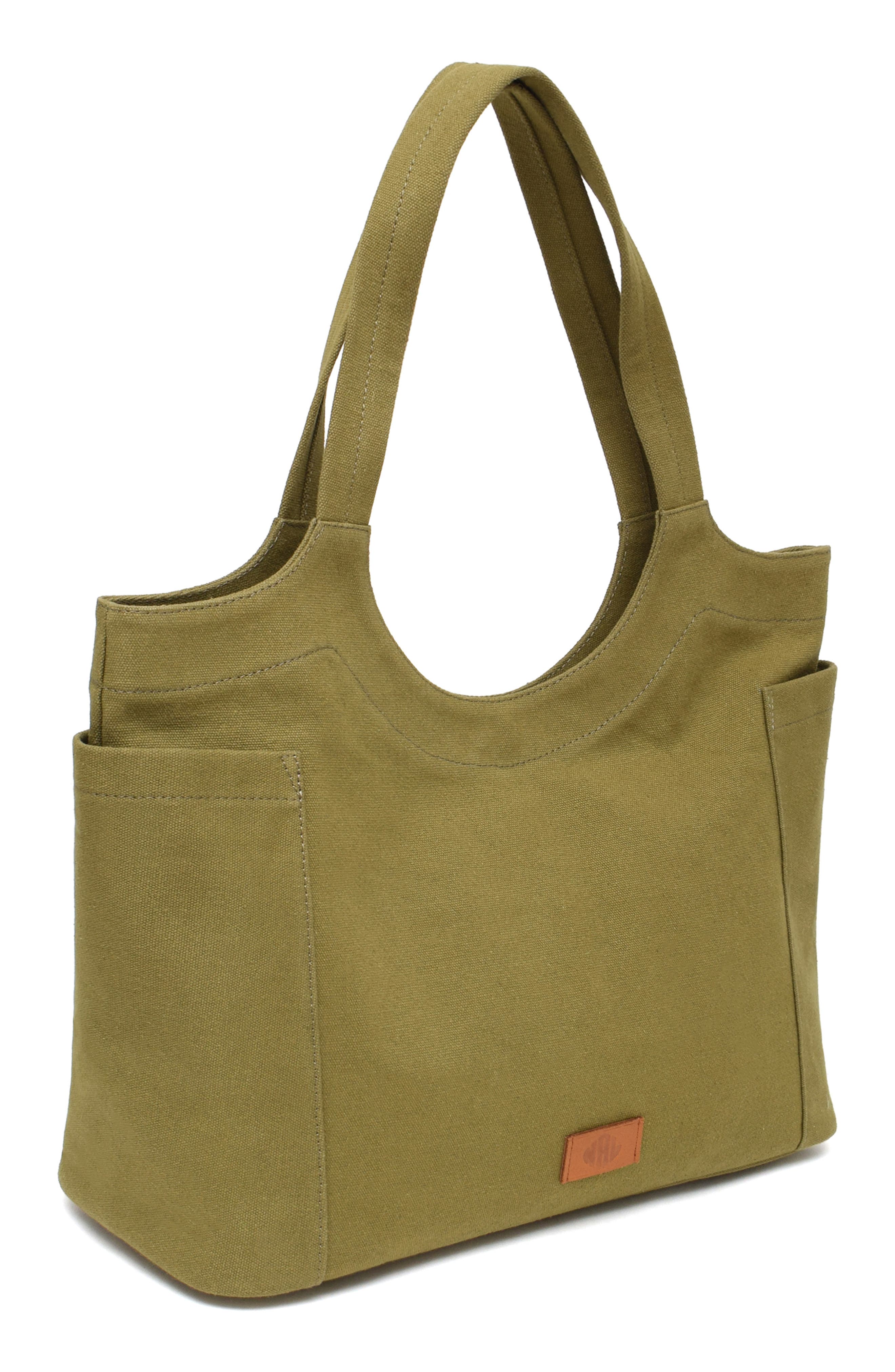 New Amsterdam Leatherworks Annika Tote Bag, Alternate, color, Olive