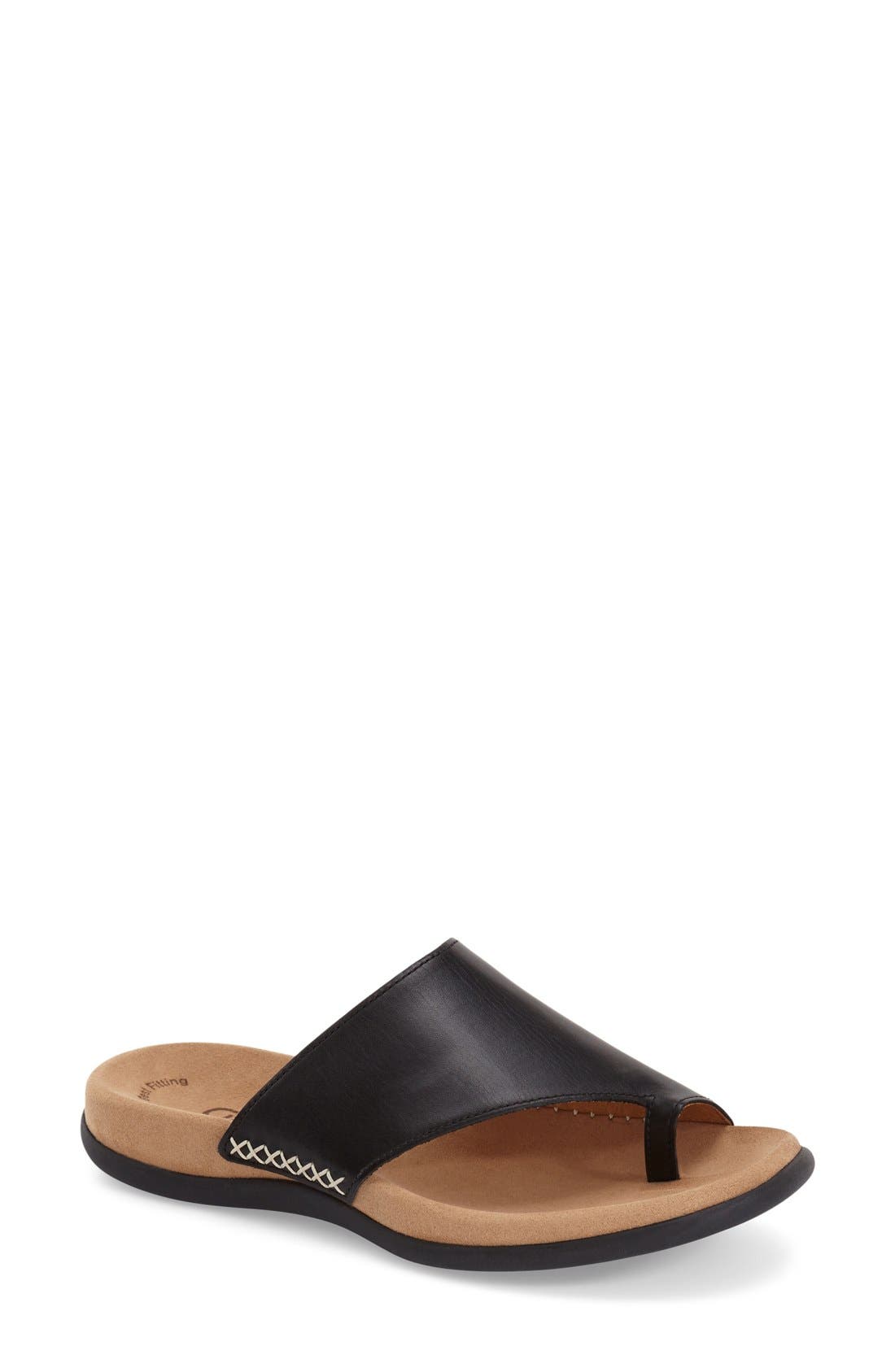 Gabor Toe Loop Sandal, Main, color, 