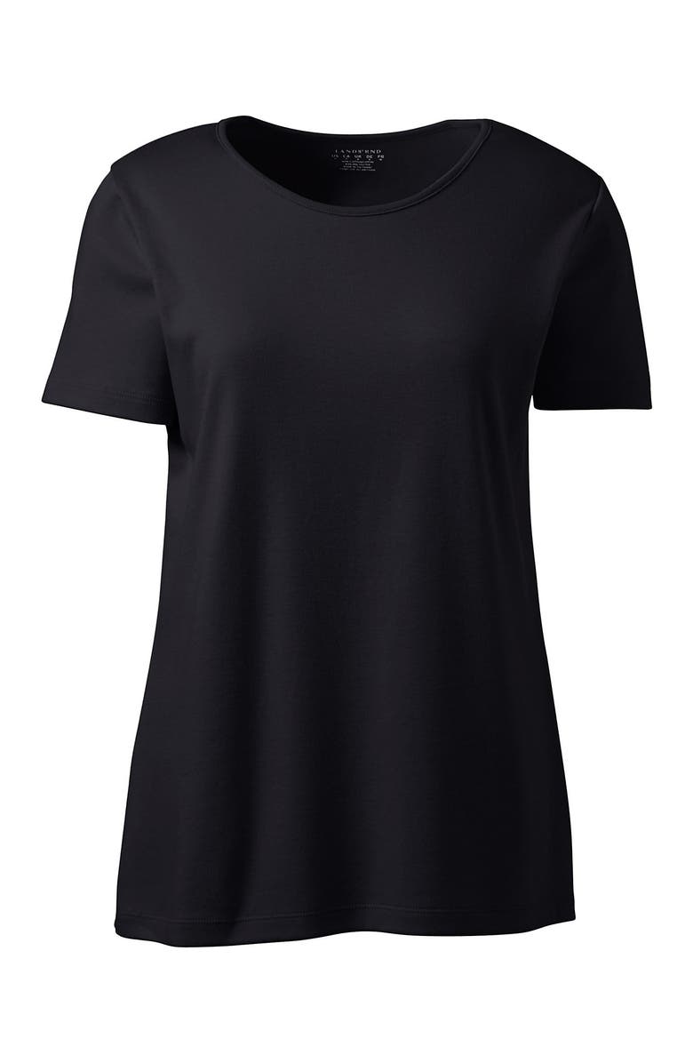 Lands' End Short Sleeve Jewelneck Tee, Alternate, color, 