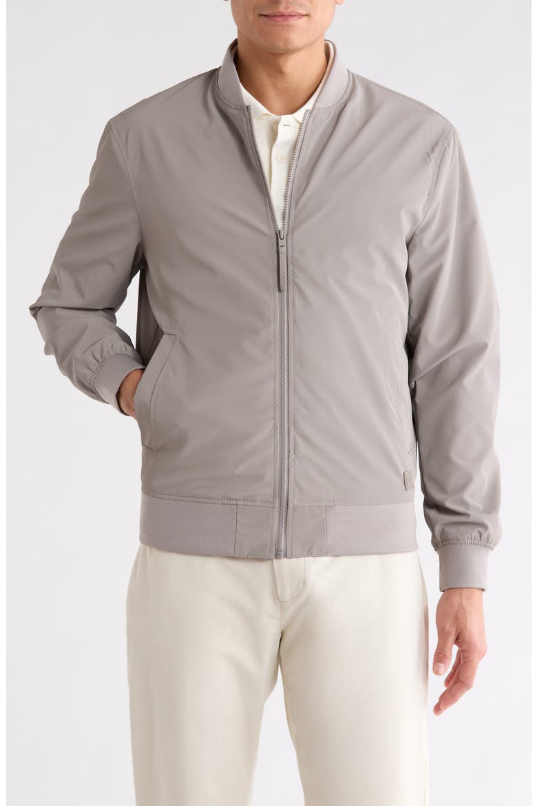 Bomber Jacket, Main, color, LIGHT GREY