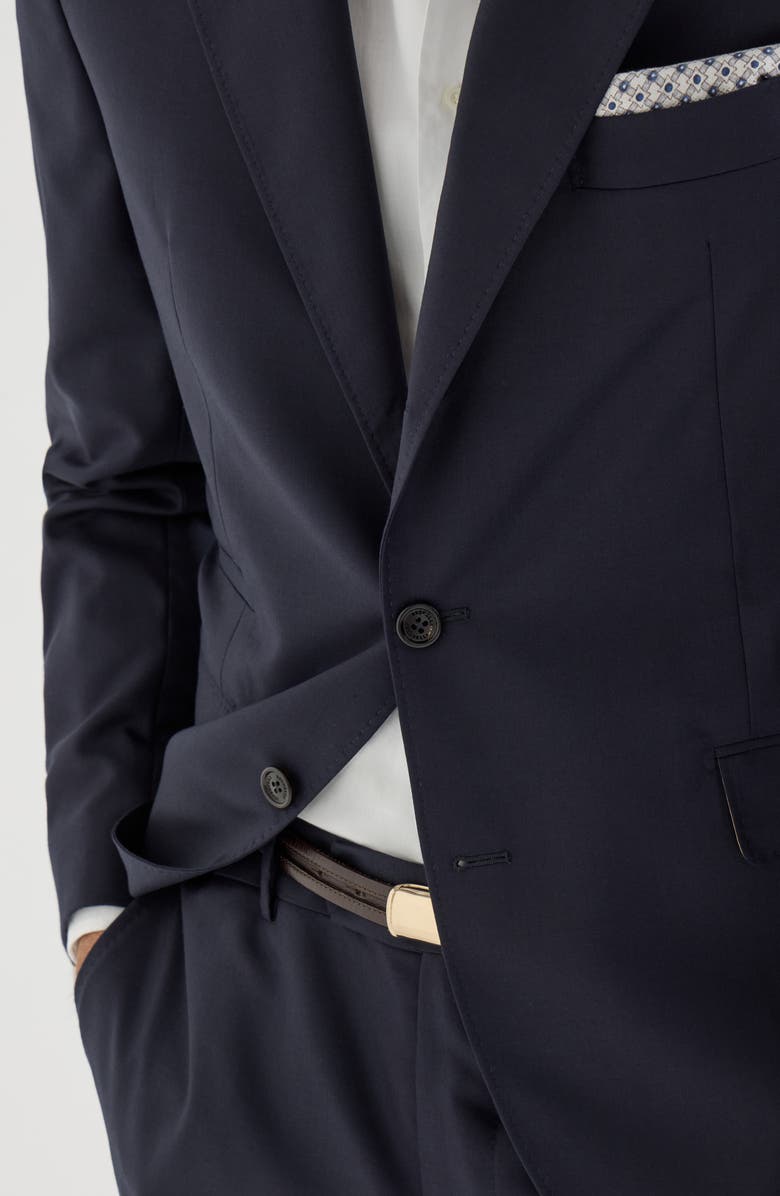 Brunello Cucinelli Cashmere blazer, Alternate, color, Navy Blue