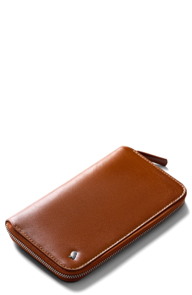 Bellroy Leather RFID Travel Folio, Main, color, Sienna