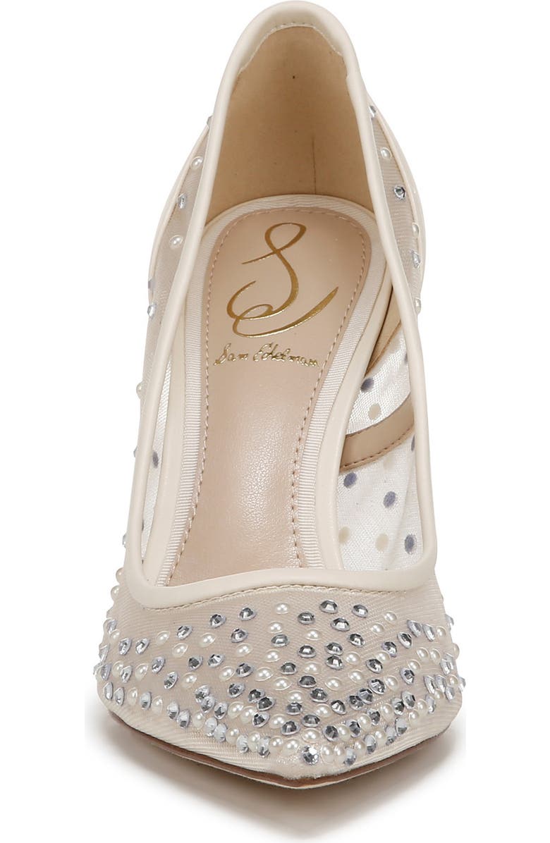 Sam Edelman Hazel Mesh Pointed Toe Pump, Alternate, color, Modern Ivory