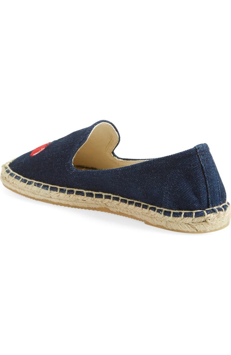 Soludos 'Cherries' Embroidered Espadrille Slip-On, Alternate, color,