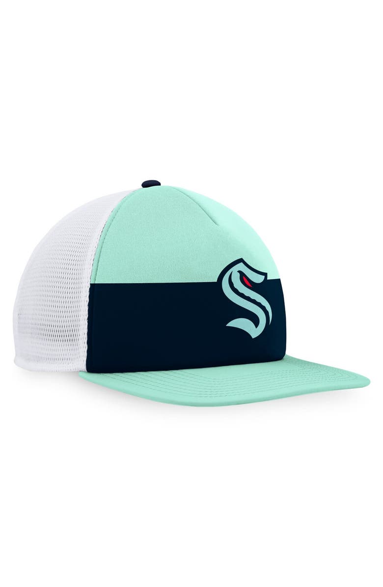 FANATICS Men's Fanatics Branded Blue/Navy Seattle Kraken Special Edition 2.0 Trucker Snapback Adjustable Hat, Alternate, color, Blue