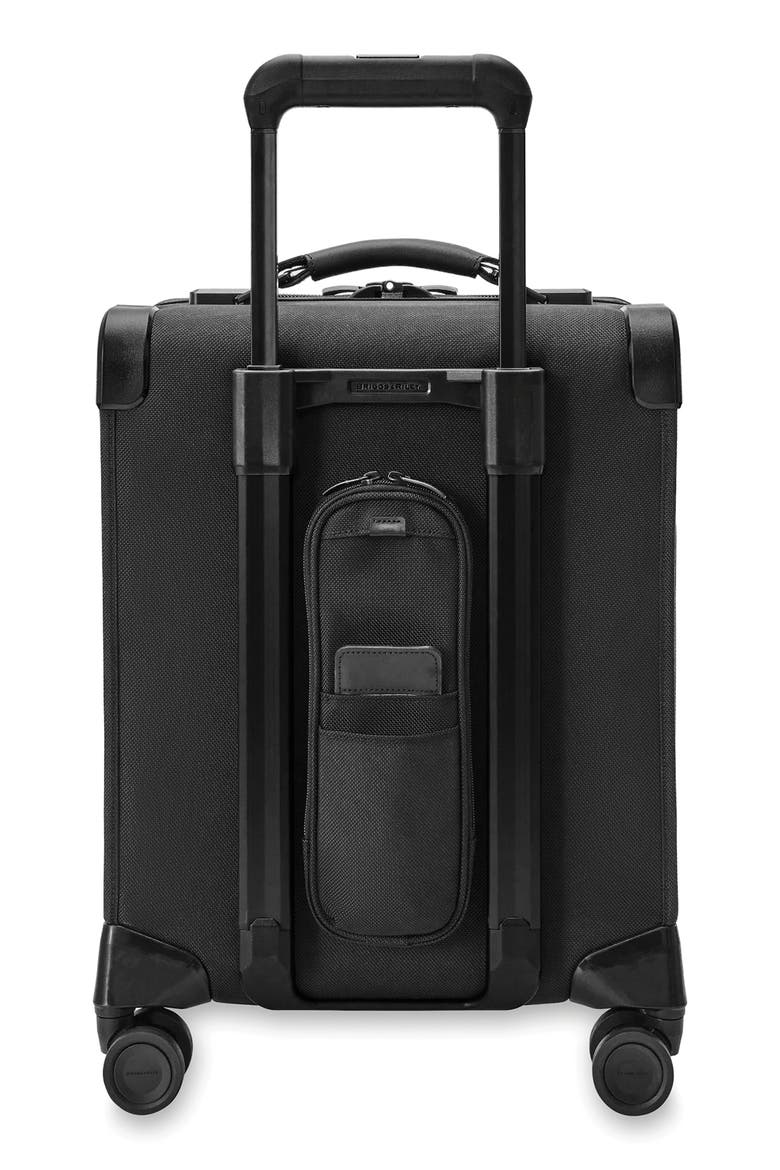 Baseline Compact Spinner Carry-On, Alternate, color, BLACK