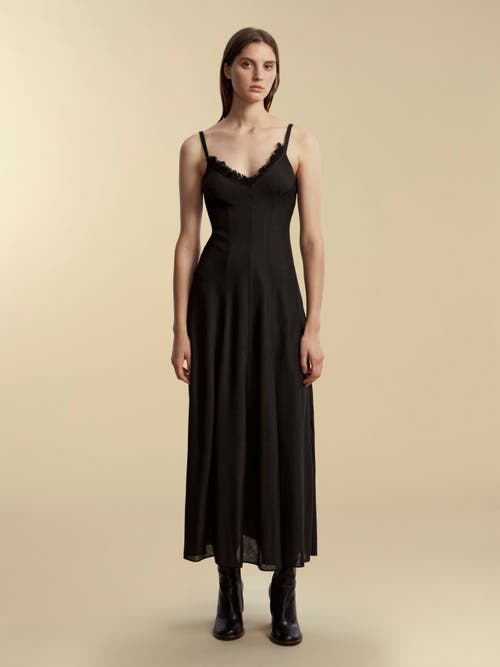 Marina Moscone Wool Dress In Black
