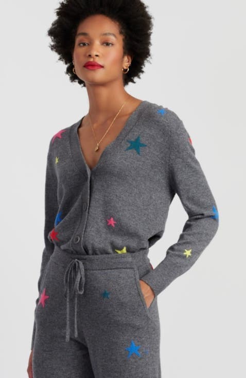Wool-Cashmere Star Cardigan