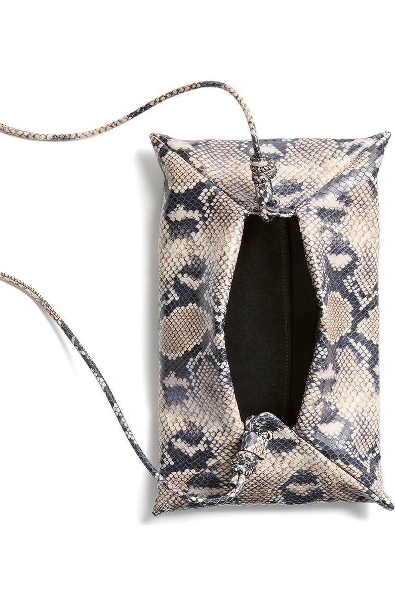 Altuzarra Mini Origami Snakeskin Embossed Leather East/West Crossbody Bag, Alternate, color, Python