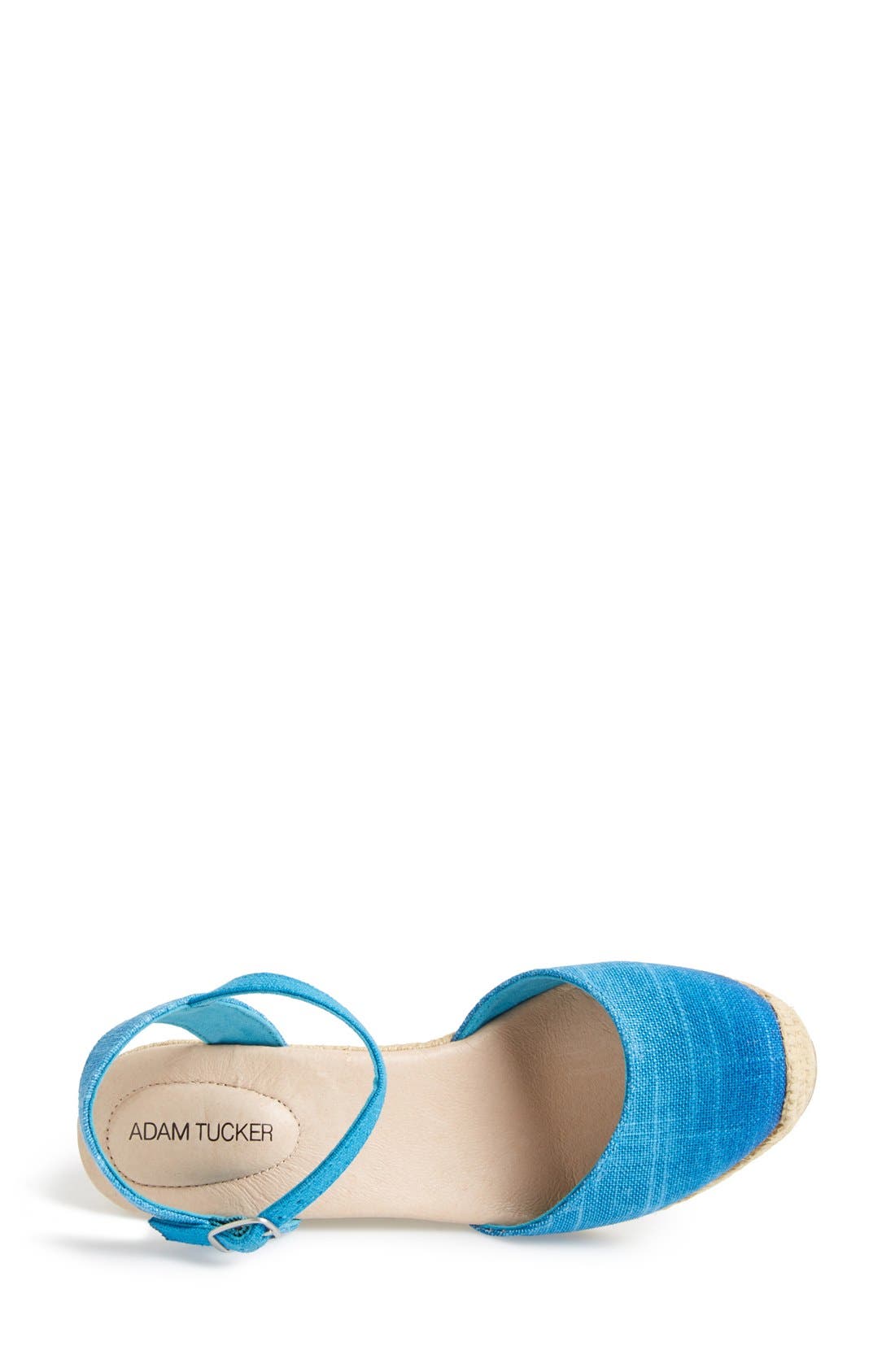 'Bethany' Wedge Sandal, Alternate, color, BLUE OMBRE