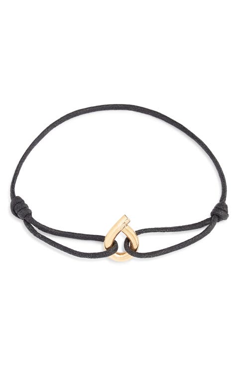 Waxed Cotton Cord Bracelet