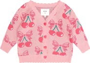 Huxbaby Cherry Bow Cardi