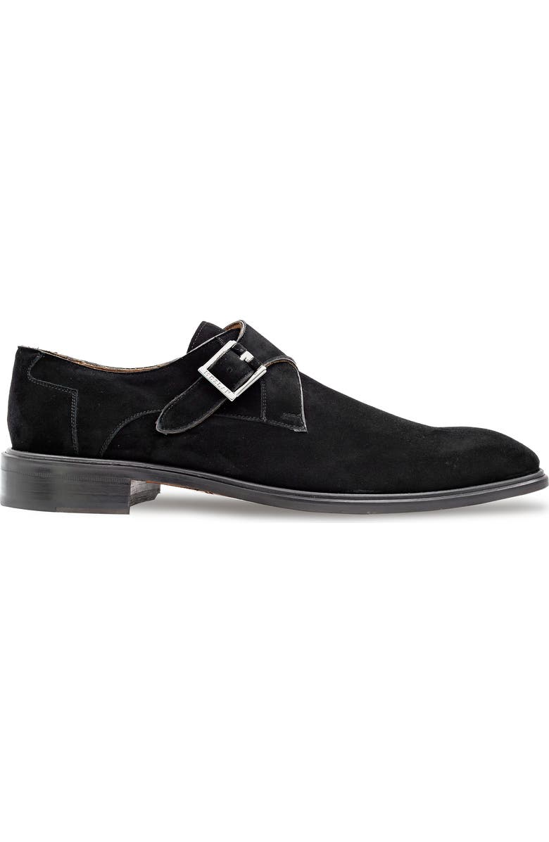 Mezlan Albini Monk Strap Shoe, Alternate, color, Black