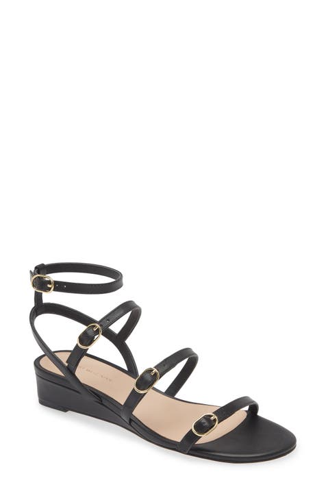 Grecian Buckle Wedge Sandal (Women)