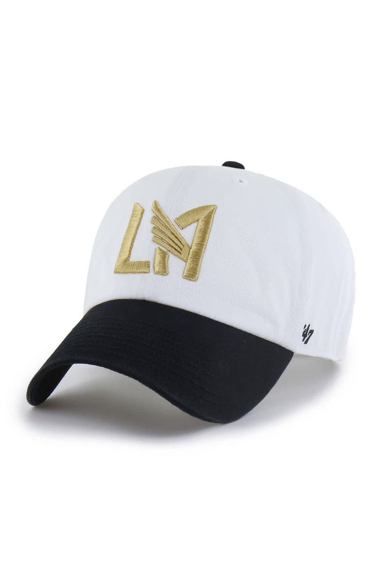 '47 Men's '47  White LAFC Two-Tone Clean Up Adjustable Hat, Main, color, White