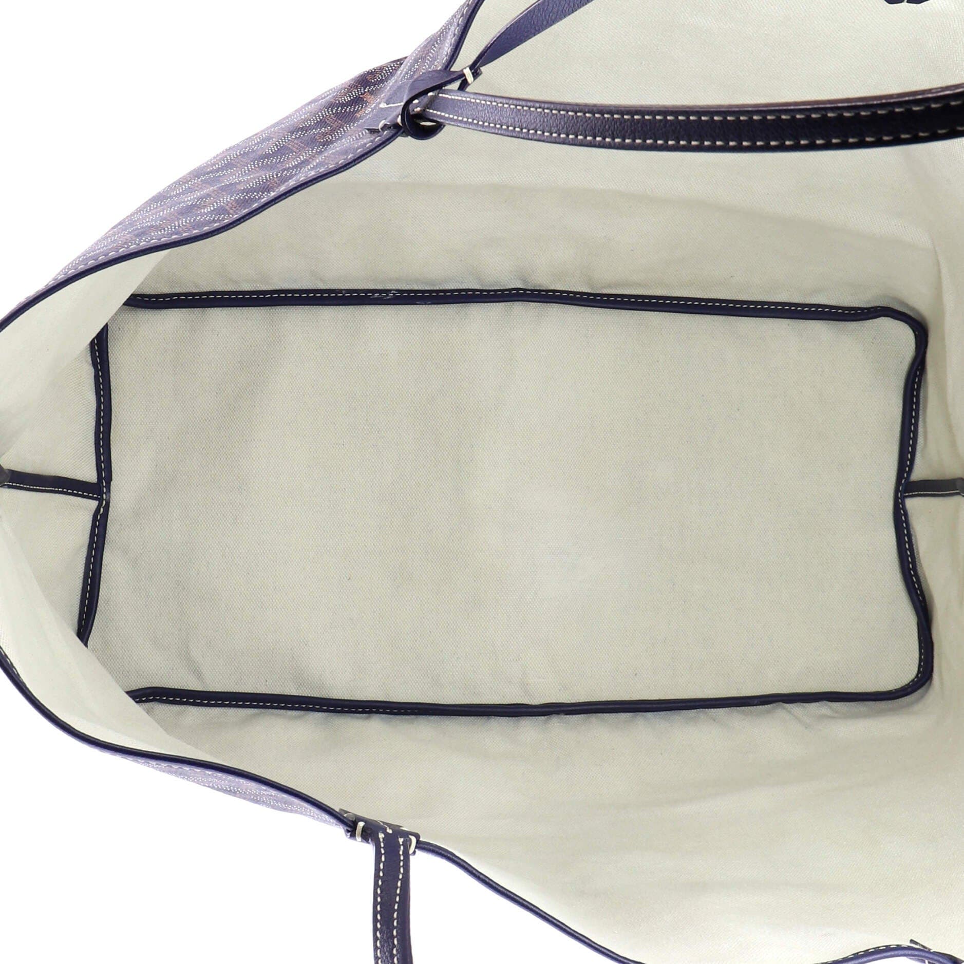 Pre-Owned Goyard Saint Louis Tote Coated Canvas GM, Alternate, color, Blue