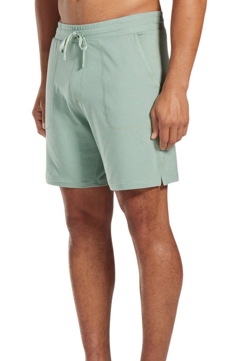 Off Duty Lounge Shorts, Alternate, color, LIGHT GREEN