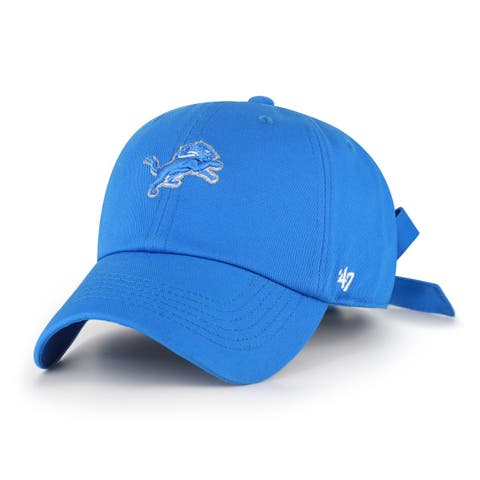 Women's '47 Blue Detroit Lions  Bow Back Clean Up Adjustable Hat