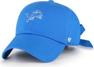 '47 Women's '47 Blue Detroit Lions Bow Back Clean Up Adjustable Hat