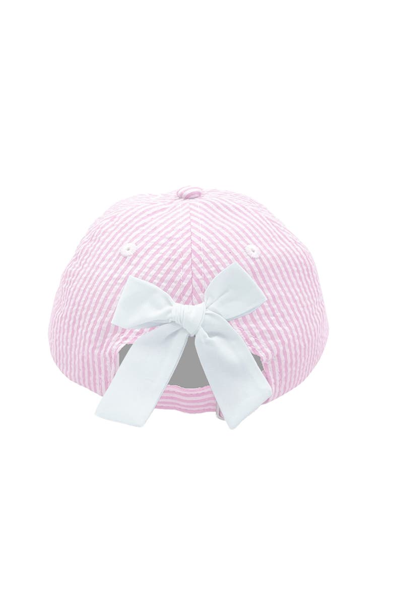 Bits & Bows Candy Hearts Bow Baseball Hat, Alternate, color, Pink
