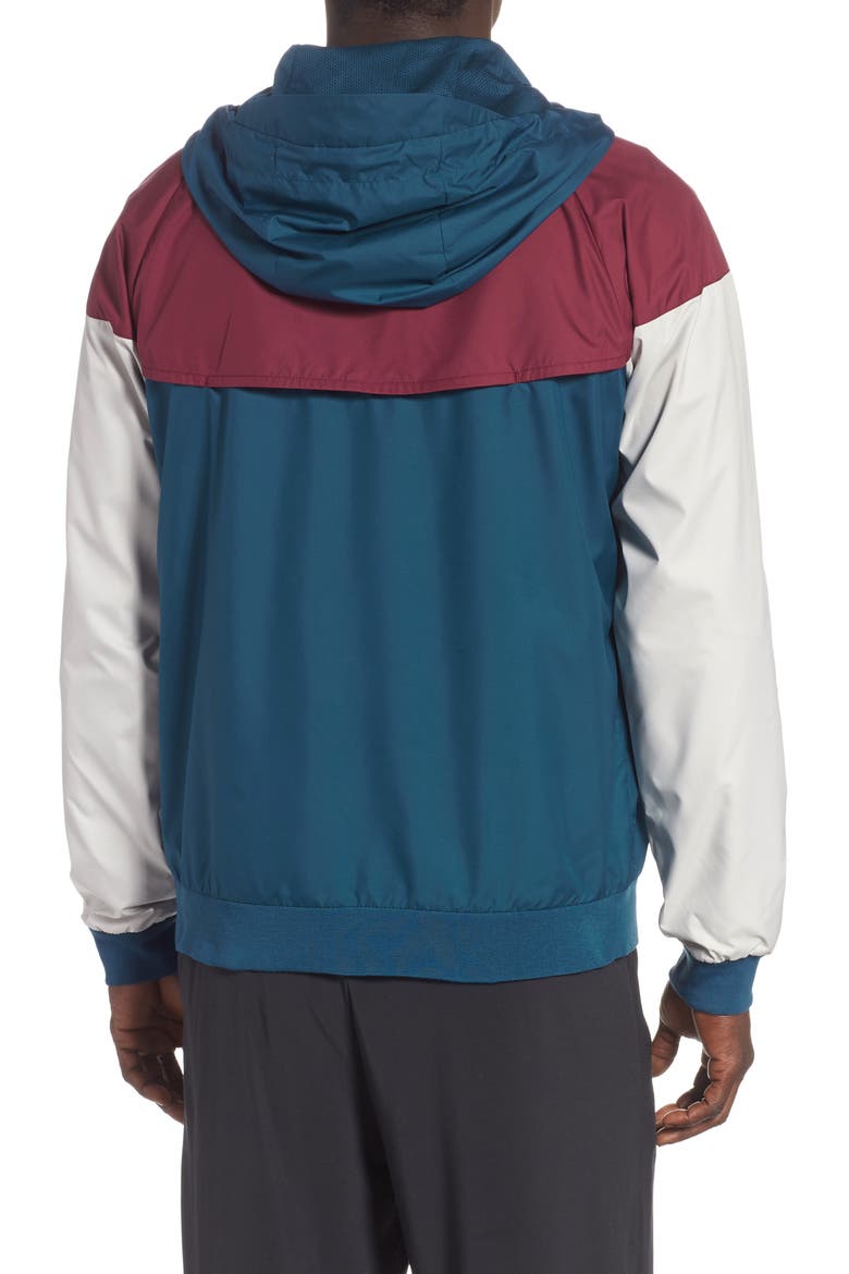 Windrunner Colorblock Jacket, Alternate, color, BLUE FORCE/ TEAM RED