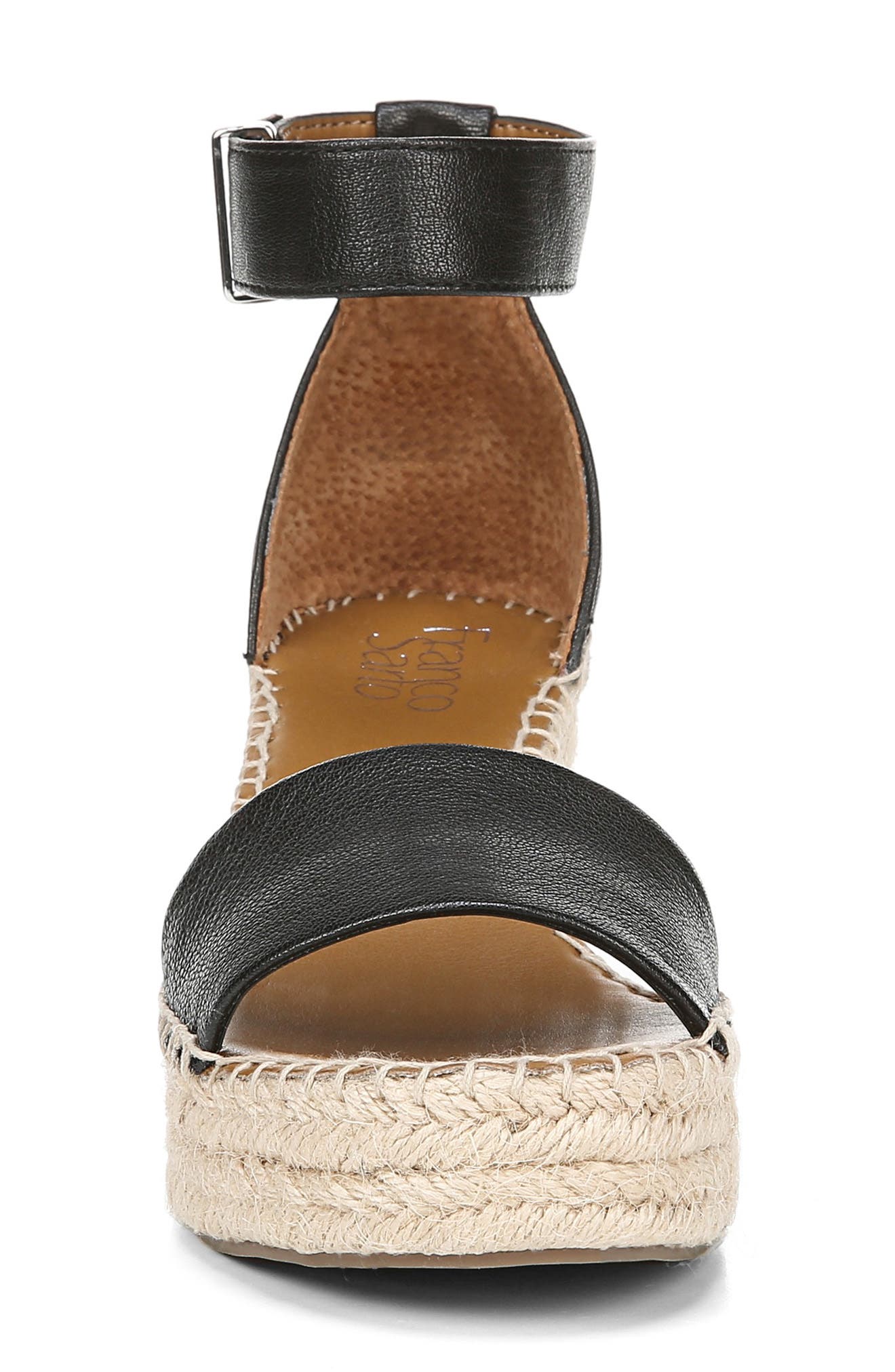 Franco Sarto Clemens Ankle Strap Platform Wedge Sandal, Alternate, color, 