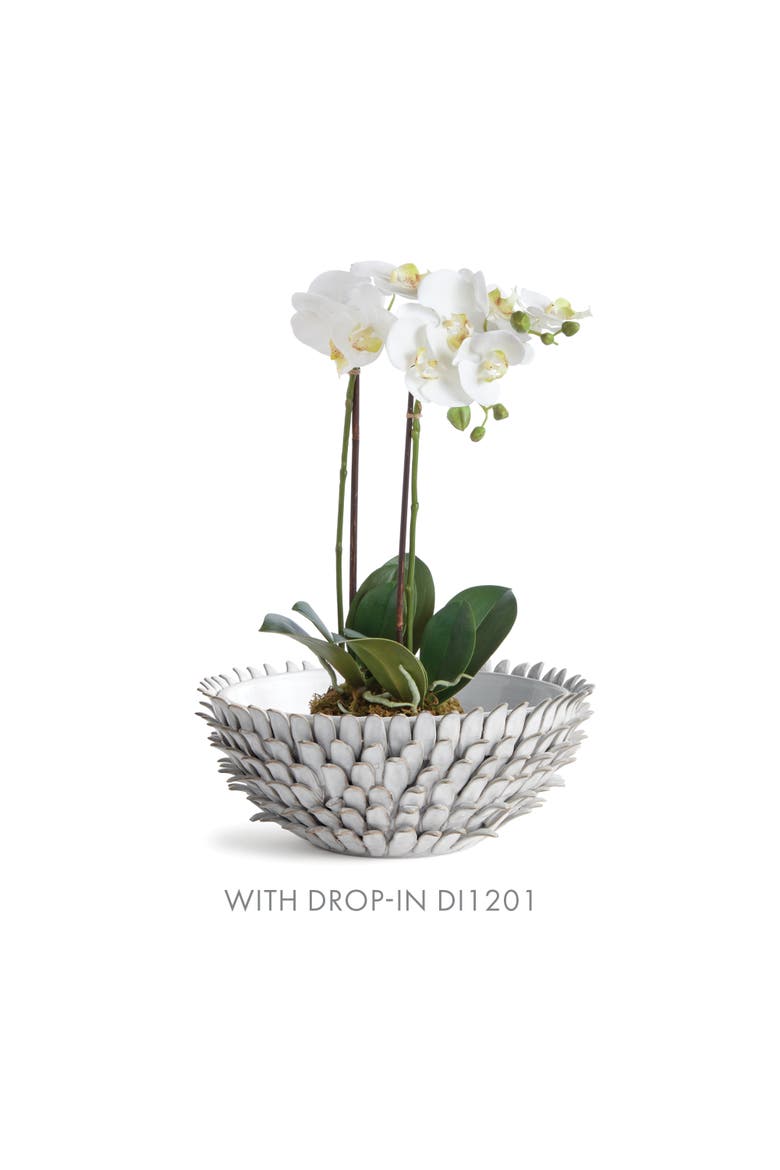 Serena Decorative Bowl, Alternate, color, White