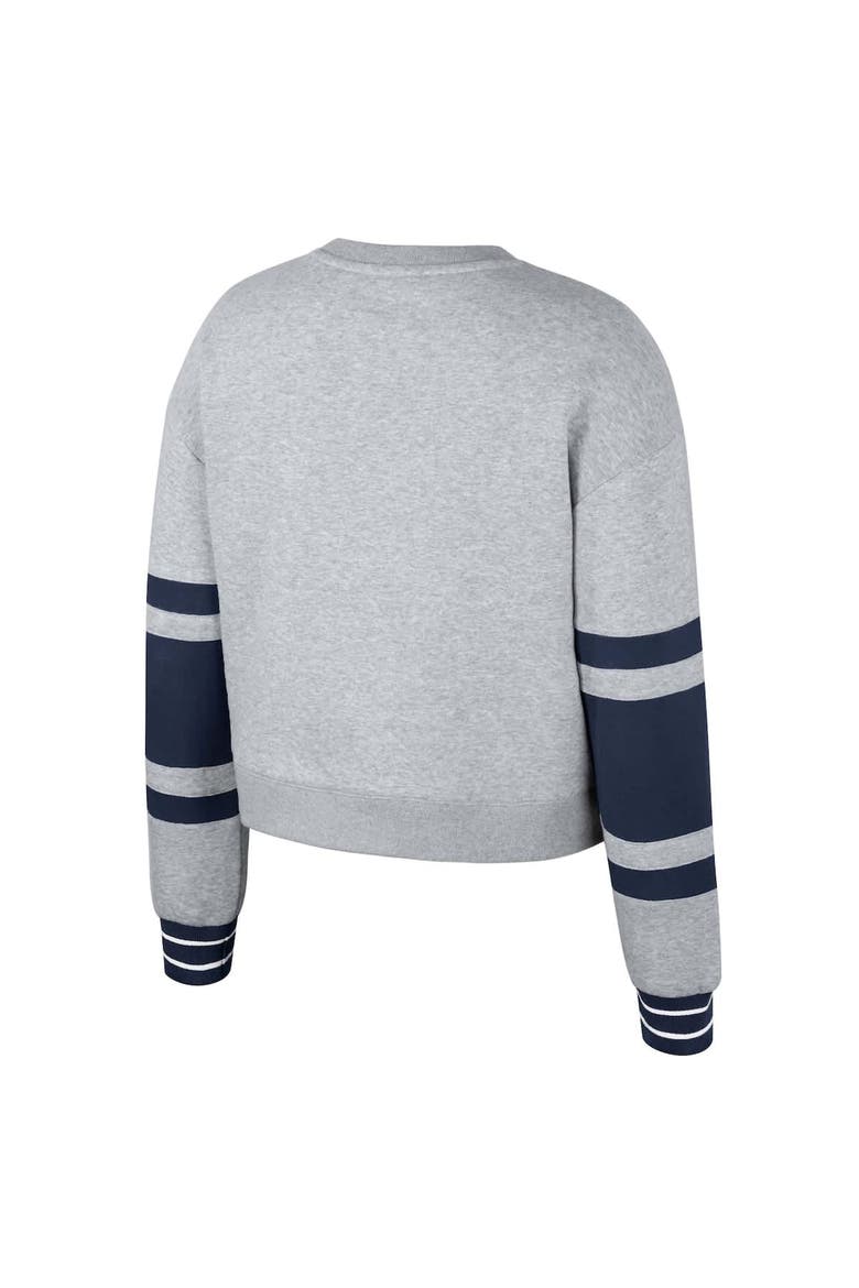 Women's Stadium Essentials Heather Gray FC Cincinnati Scrimmage Cropped Pullover Sweatshirt, Alternate, color, Heather Gray