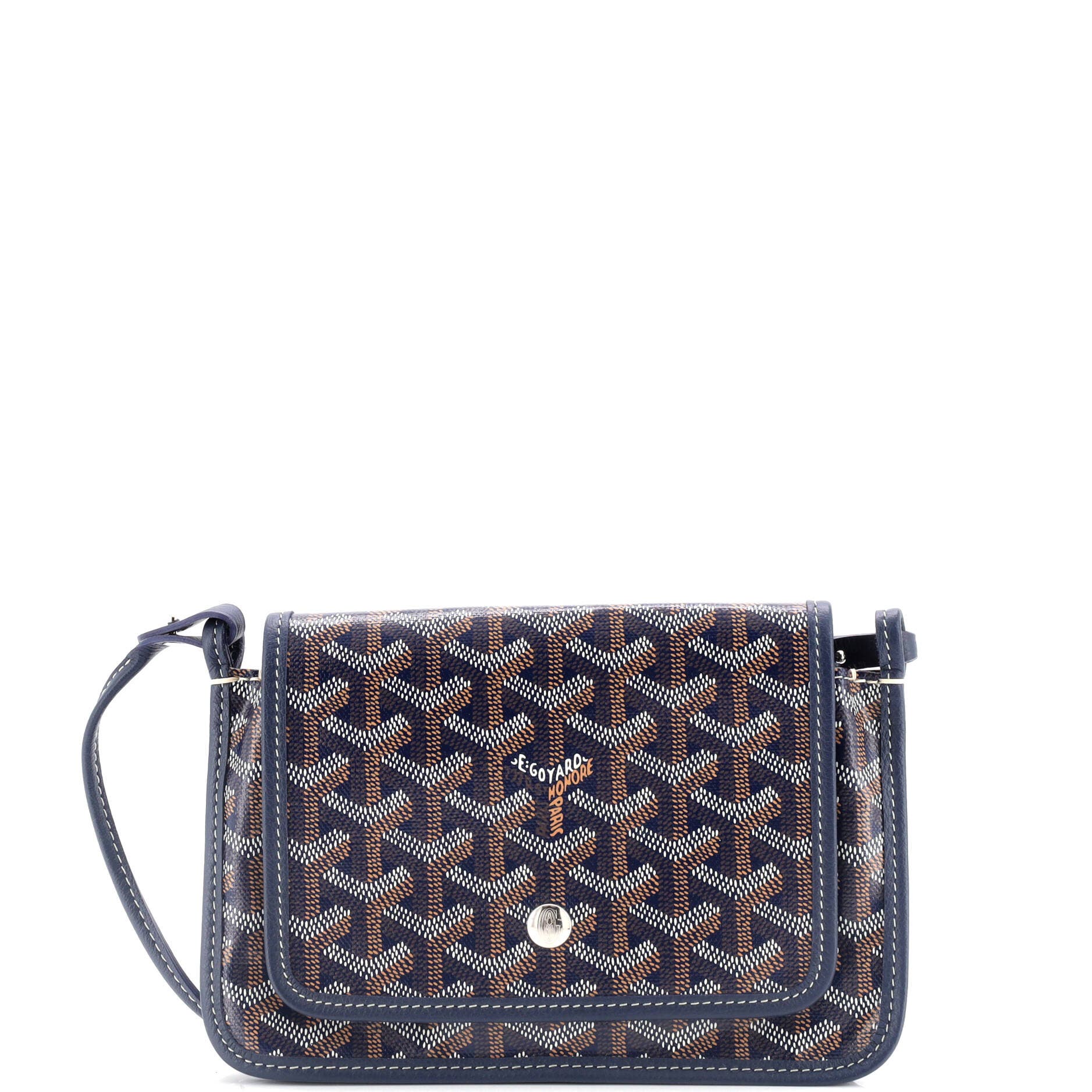 Pre-Owned Goyard Plumet Clutch Wallet Coated Canvas, Main, color, 