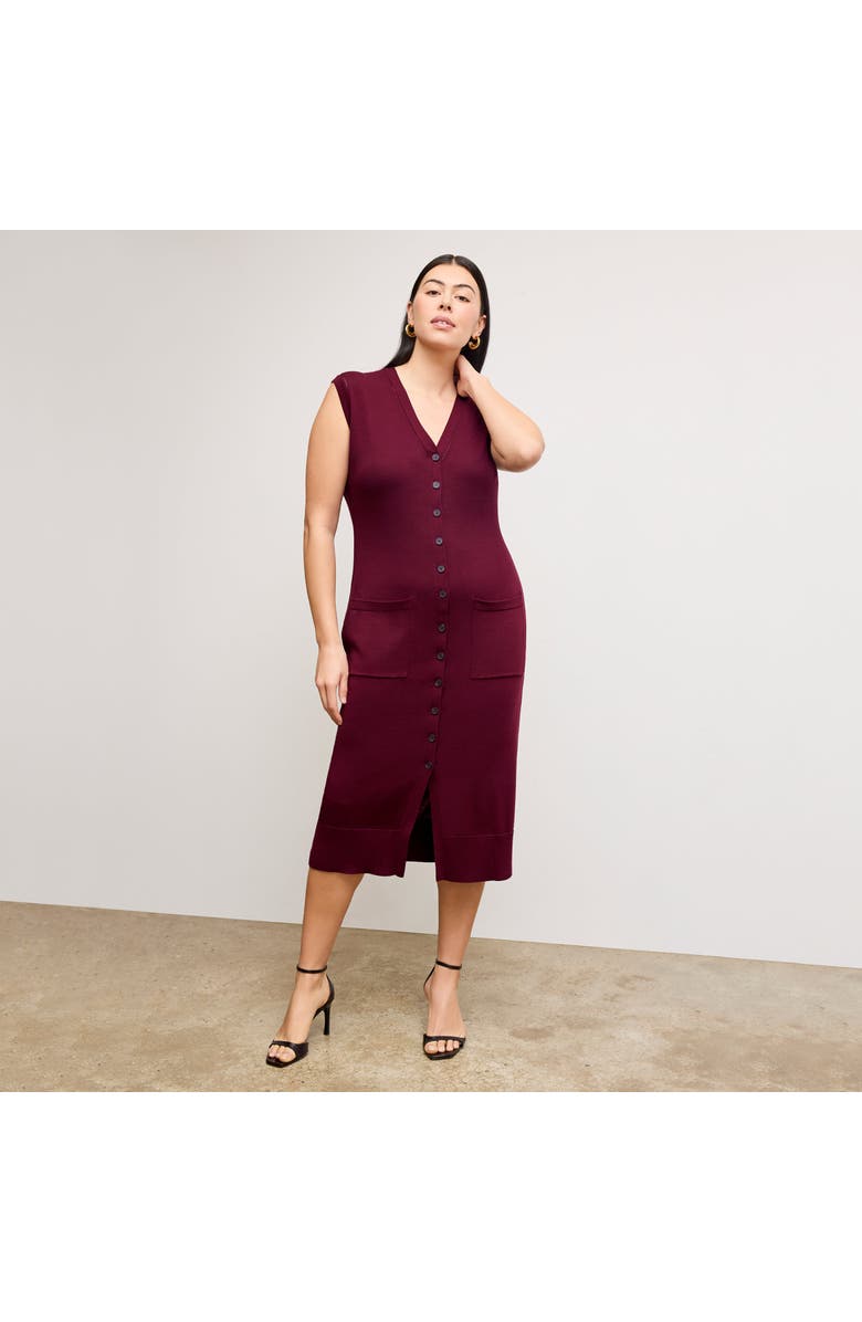 M.M.LaFleur Toula Pointelle Dress - Cotton Silk Knit, Alternate, color, 