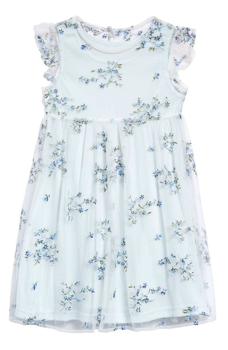 Pippa & Julie Kids' Floral Embroidered Party Dress, Main, color, 