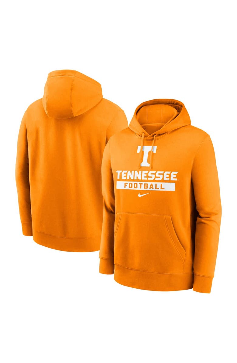 Nike Men's Nike Tennessee Orange Tennessee Volunteers Football Stack Club Fleece Pullover Hoodie, Main, color, Tennessee Orange