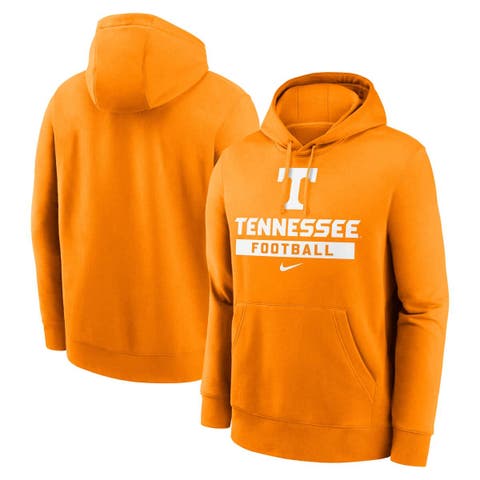 Men's Nike Tennessee Orange Tennessee Volunteers Football Stack Club Fleece Pullover Hoodie