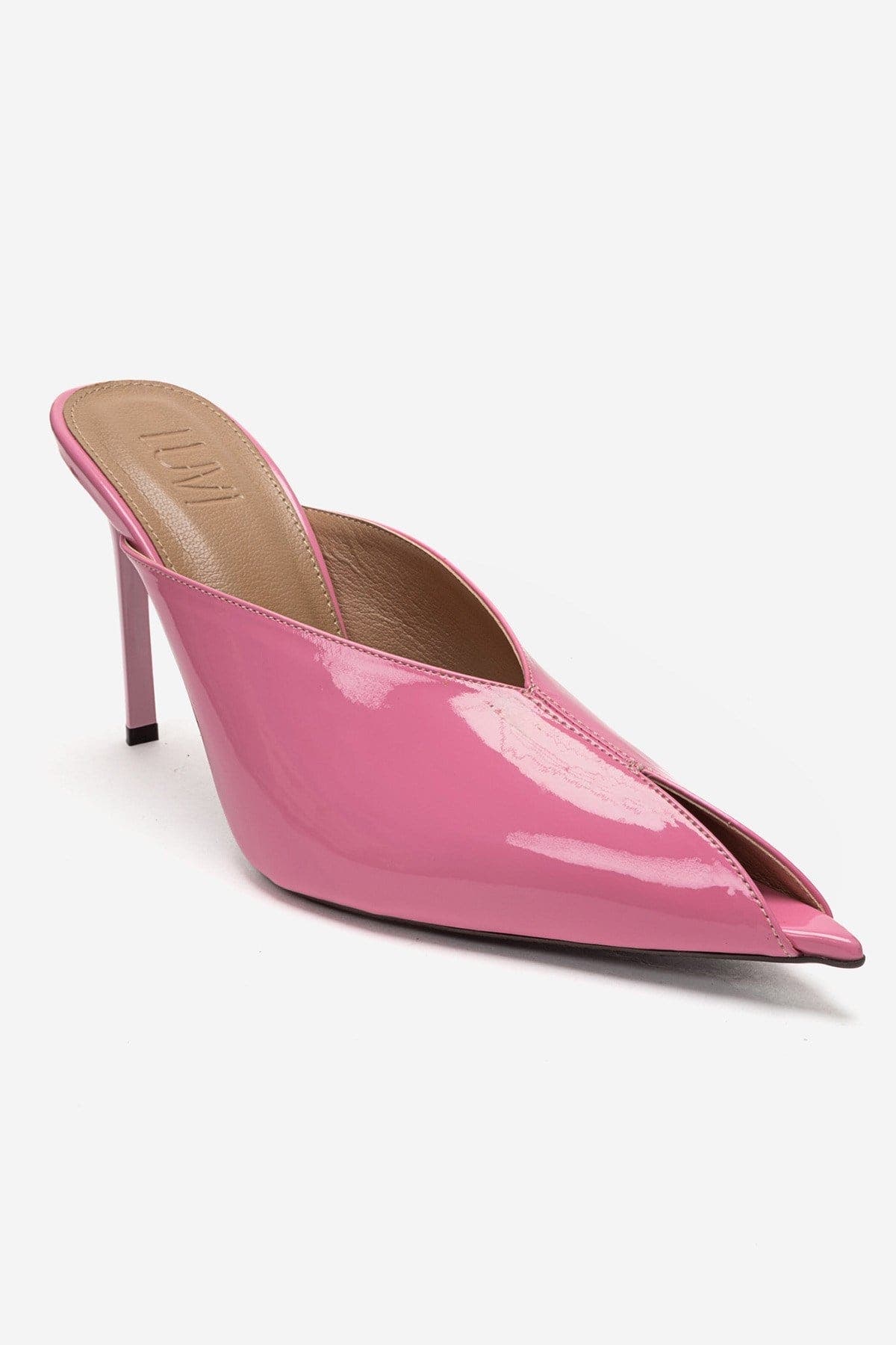Mirena Stiletto Mule, Alternate, color, Pink
