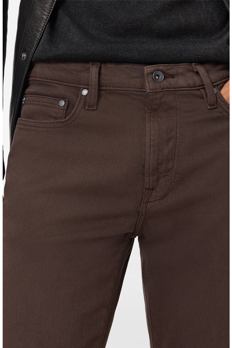 J702 Slim Fit Knit Jeans, Alternate, color, DARK BROWN
