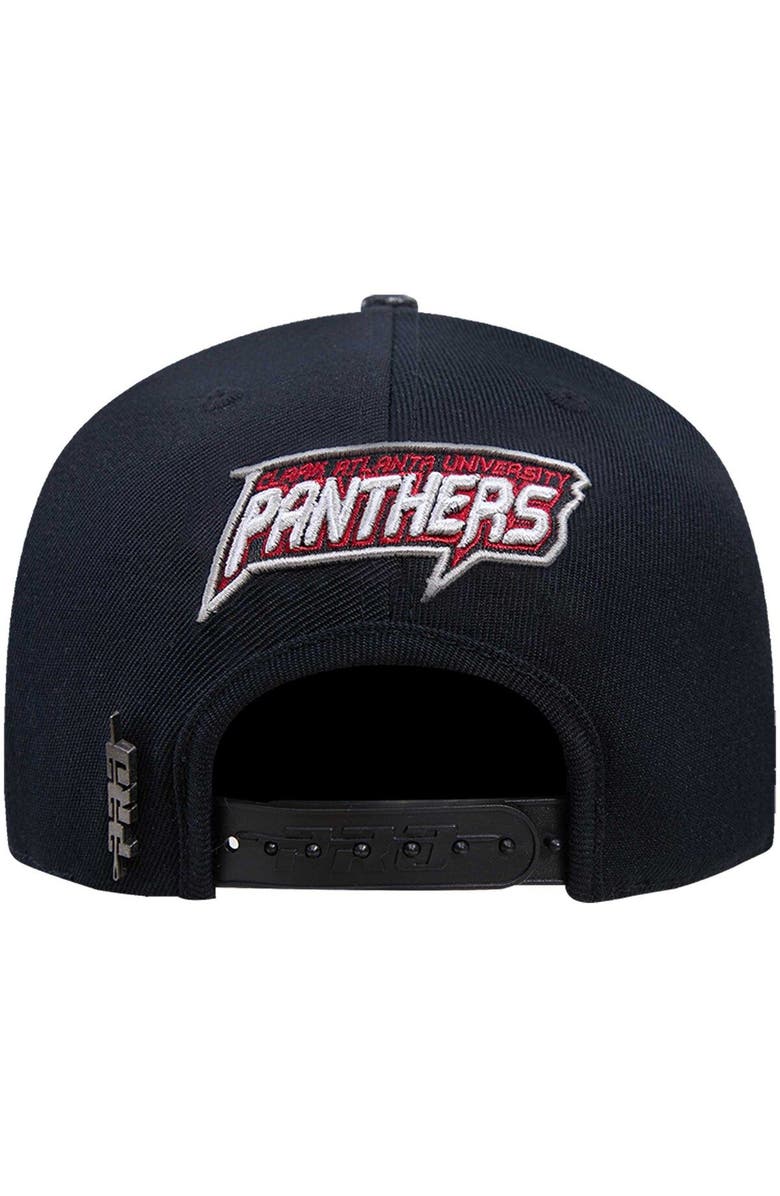 PRO STANDARD Men's Pro Standard Black Clark Atlanta Panthers Arch Over Logo Evergreen Snapback Hat, Alternate, color, 