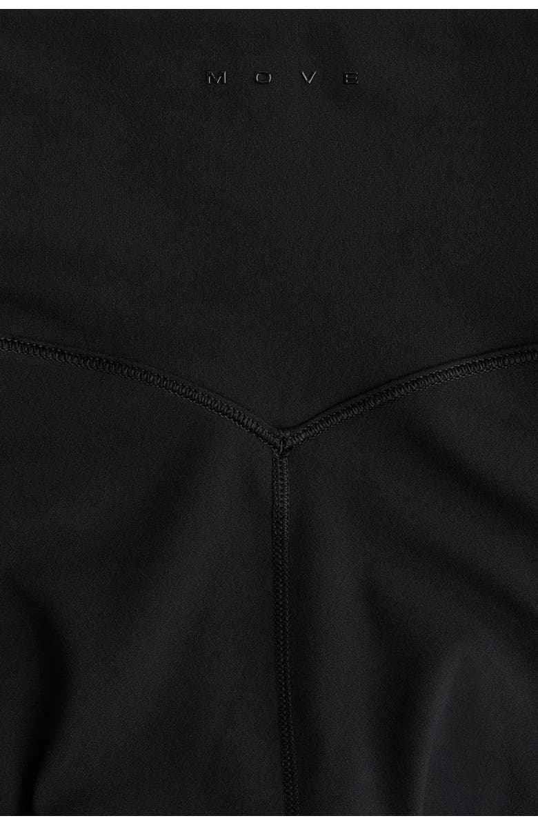 H&M Pocket-detail sports leggings with softmove, Alternate, color, Black