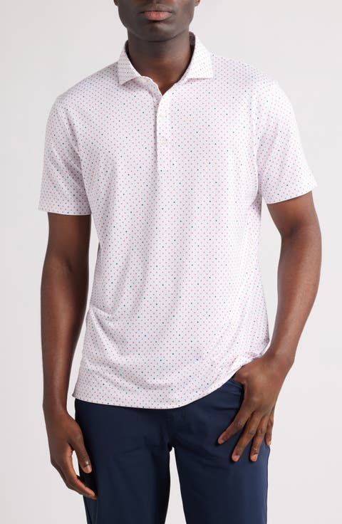 Gambit Card Suit Print PREP-FORMANCE Golf Polo