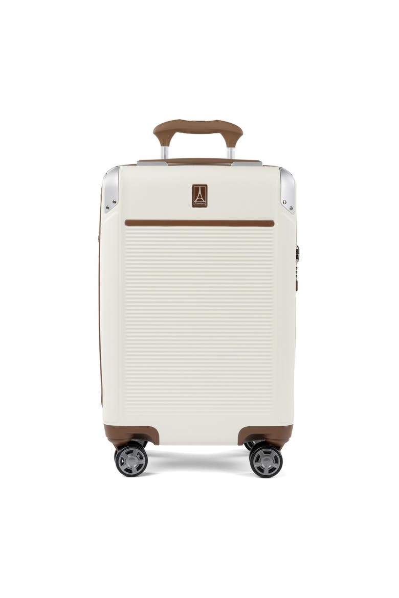 Platinum Elite Hardside 21" Carry On Spinner Luggage, Main, color, Cream White