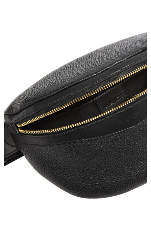 Lk Bennett Rosie Leather Sling Bag In Black